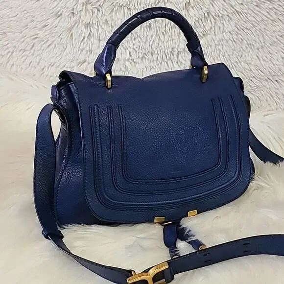 Chloe Navy Blue Crossbody Bag - Picture 2 of 14